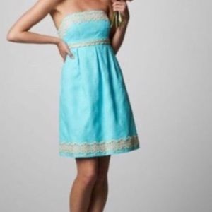 Lilly Pulitzer strapless dress size 4